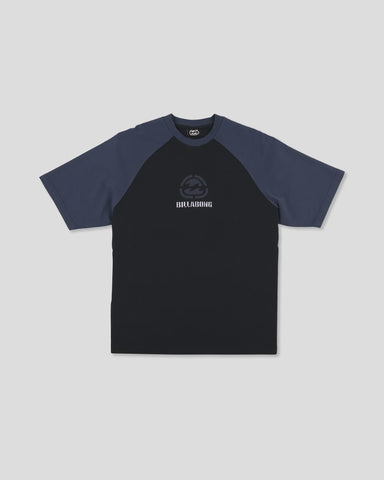 BILLABONG Spec Raglan Short Sleeve Tee - BLACK