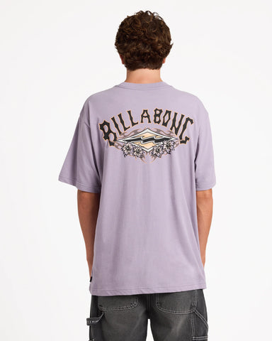 BILLABONG Biscus OG Short Sleeve Tee - PURPLE ASH