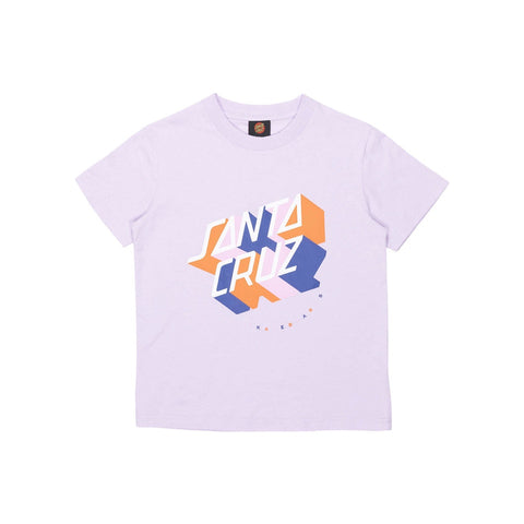 SANTA CRUZ Stack Strip Lock Front Tee - LAVENDER