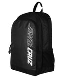 SANTA CRUZ Solid Half Strip Backpack Curved Slimline - BLACK