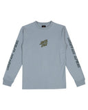 SANTA CRUZ Brain Dot Hollow Strip Long Sleeve - SLATE