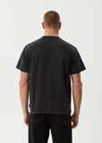 AFENDS Sun Bite Recycled Raglan Boxy Fit Tee - STONE BLACK