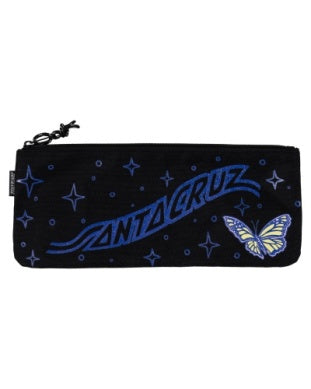 SANTA CRUZ Winged Butterfly Strip Pencil Case - BLACK
