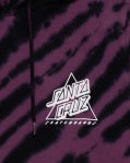 SANTA CRUZ Not A Dot Hollow Hoodie - MAROON TIE DYE