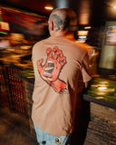 SANTA CRUZ OS Opus Dot Screaming Hand Tee Short Sleeve Regular Fit Tee - TAUPE
