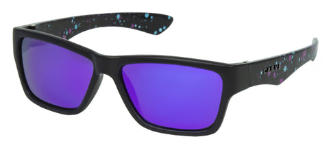 CARVE Stinger Kids - Matte Black Printed - PURPLE IRIDIUM