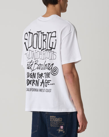 S-DOUBLE West Coast Tee - WHITE