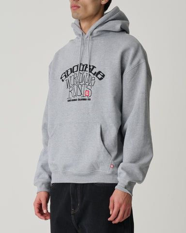 S DOUBLE Arch Roots Hoodie - GREY HEATHER