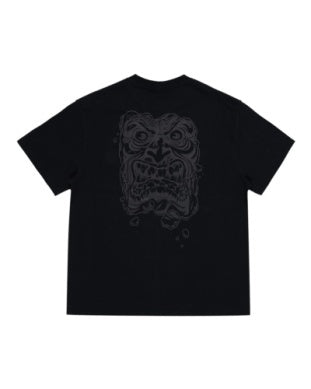 SANTA CRUZ OS Roskopp Destruct Face Mono Short Sleeve Tee - OFF BLACK