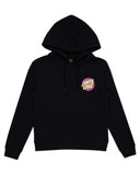 SANTA CRUZ Girls Style Dot Hoodie - OFF BLACK
