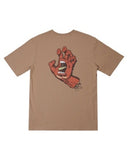 SANTA CRUZ OS Opus Dot Screaming Hand Tee Short Sleeve Regular Fit Tee - TAUPE
