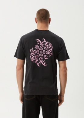 AFENDS Kaleidodope Recycled Retro Fit Tee - STONE BACK