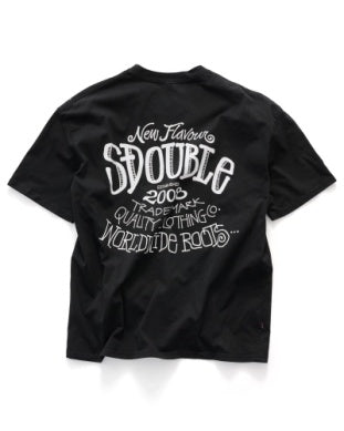 S-DOUBLE New Flavour Short Sleeve Tee - PIGMENT BLACK