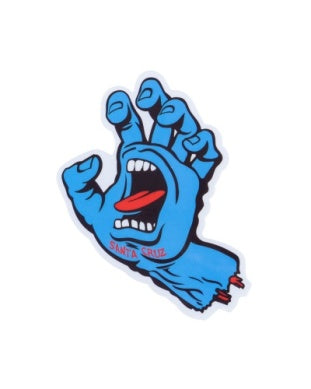 SANTA CRUZ Matte Screaming Hand Decal Sticker - BLUE