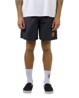 SANTA CRUZ Classic Dot Cruzier Beach Short - BLACK