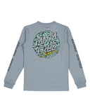 SANTA CRUZ Brain Dot Hollow Strip Long Sleeve - SLATE