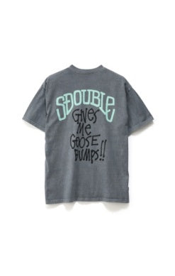 S-DOUBLE Goosebumps Short Sleeve Tee - WASHED STEEL