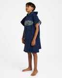 QUIKSILVER Waxheads Hooded Towel Youth - MOOD INDIGO
