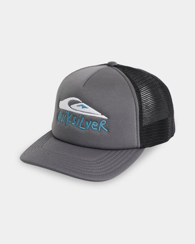 QUIKSILVER Wax Heads Trucker Cap - IRON GATE (Youth)