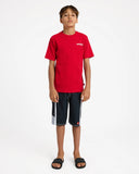 QUIKSILVER YG Spray Youth Short Sleeve Tee - SALSA