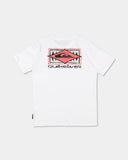 QUIKSILVER Youth Boxed Out Short Sleeve Tee - WHITE