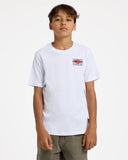 QUIKSILVER Youth Boxed Out Short Sleeve Tee - WHITE