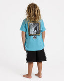 QUIKSILVER Boys Pitted Short Sleeve Tee - STILLWATER