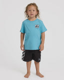 QUIKSILVER Boys Pitted Short Sleeve Tee - STILLWATER