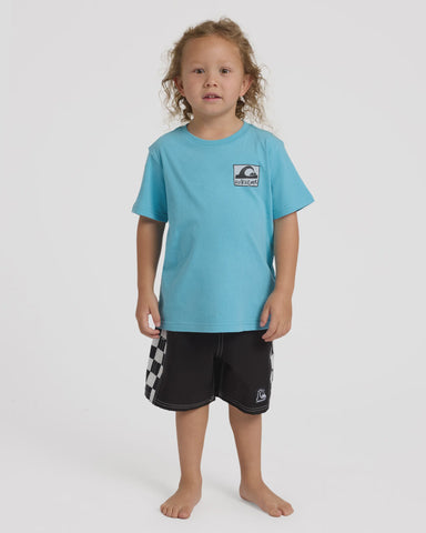 QUIKSILVER Boys Pitted Short Sleeve Tee - STILLWATER