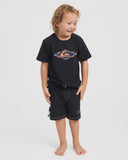 QUIKSILVER Corners Boy Short Sleeve Tee - BLACK