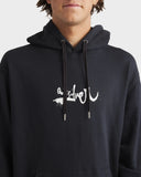 QUIKSILVER DNA Impaired Logo Hoodie - BLACK