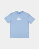 QUIKSILVER Solid Streak UPF 50 Short Sleeve Surf Shirt - FADED DENIM