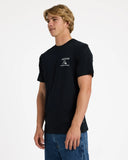 QUIKSILVER Retro Arch Short Sleeve Tee - BLACK