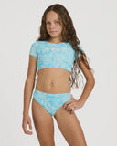 ROXY Cargo Dreams Crop Lycra Set - SPLISH SPLASH CARGO