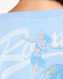 ROXY Hula Wave Rider Short Sleeve Tee - PLACID BLUE