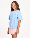 ROXY Hula Wave Rider Short Sleeve Tee - PLACID BLUE