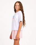 ROXY Vibes Girl Short Sleeve Tee - BRIGHT WHITE