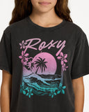 ROXY Eveoversize Washed Tee - ANTHRACITE