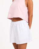 ROXY Place To Be Linen Shorts - WHITE