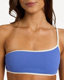ROXY Kaui One Shoulder Bikini Top - COBALT