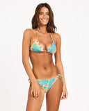 ROXY Laguna Tiki Tri Bikini Top - BLUE MOON