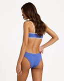 ROXY Kaui High Leg Cheeky Bikini Bottom - COBALT