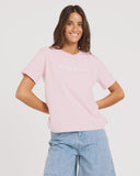 ROXY Ocean Road Tee - POWDER PINK