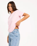ROXY Ocean Road Tee - POWDER PINK