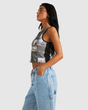 RVCA Kyoto Staple Tank - PIRATE BLACK