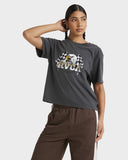 RVCA Race Day Easy Tee - WASHED BLACK