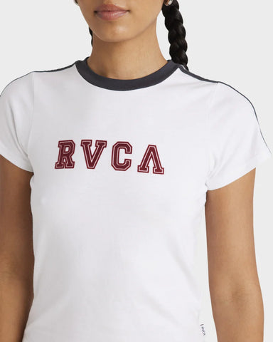 RVCA Off Field Shrunken Tee - WHITE