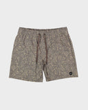 RVCA Atlas Elastic 17" Short - CHOCOLATE