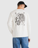RVCA Benj Long Sleeve Tee - SALT