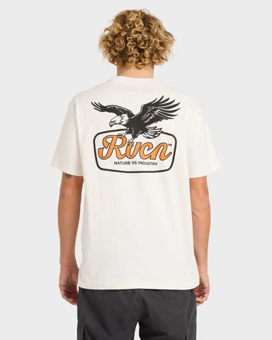 RVCA On Wings Short Sleeve Tee - ANTIQUE WHITE